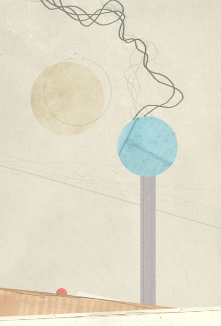 abstract lightning rod.